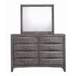 Bowery Hill King Storage 5 Piece Bedroom Set in Gray