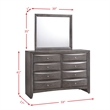 Bowery Hill King Storage 6 Piece Bedroom Set in Gray