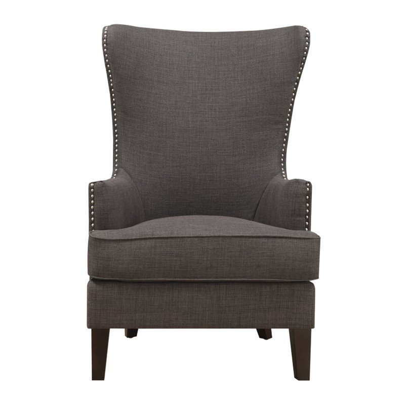 Bowery Hill French Solid Wood Chair in Heirloom Charcoal Gray