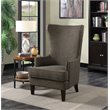 Bowery Hill French Solid Wood Chair in Heirloom Charcoal Gray