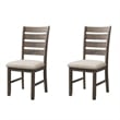Bowery Hill 5 Piece Dining Set in Walnut and Cream