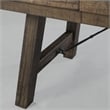 Bowery Hill 5 Piece Dining Set in Walnut and Cream