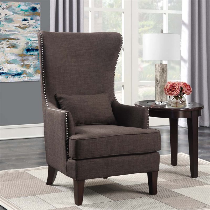 Bowery Hill Accent Chair in Chocolate