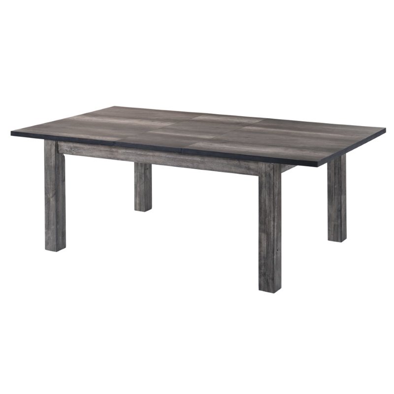 Bowery Hill Extendable Dining Table in Gray Oak