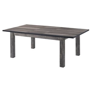 Bowery Hill Extendable Dining Table in Gray Oak