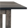 Bowery Hill 6 Piece Dining Set with Padded Seats in Gray Oak/Black