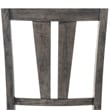 Bowery Hill 6 Piece Dining Set with Padded Seats in Gray Oak/Black