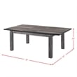 Bowery Hill 6 Piece Dining Set with Padded Seats in Gray Oak/Black