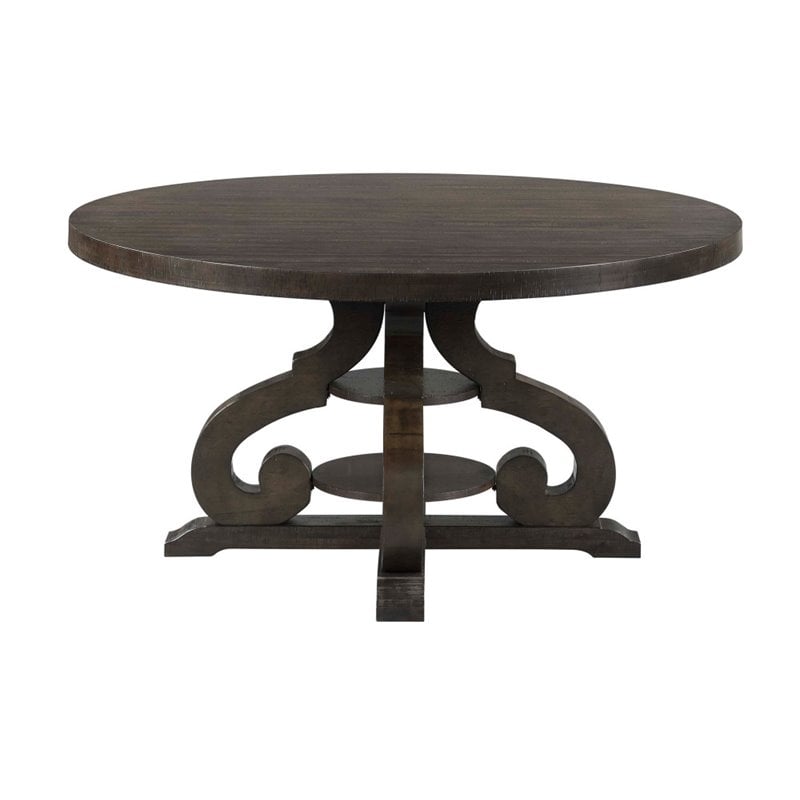 Bowery Hill 5 Piece Round Dining Set in Smokey Walnut