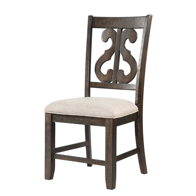 Bowery Hill 5 Piece Round Dining Set in Smokey Walnut