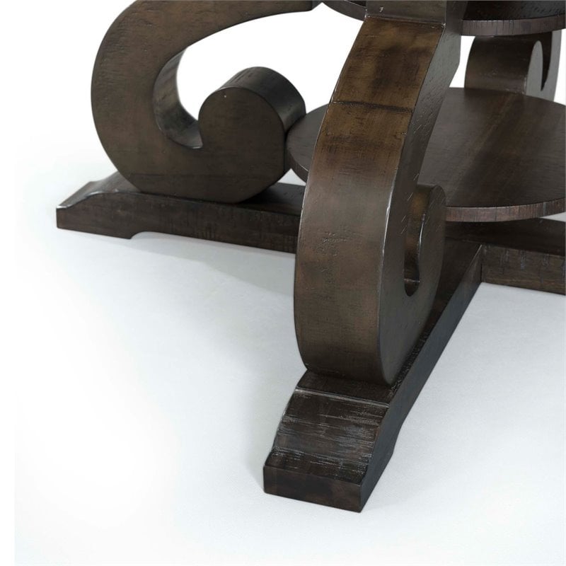 Bowery Hill 5 Piece Round Dining Set in Smokey Walnut