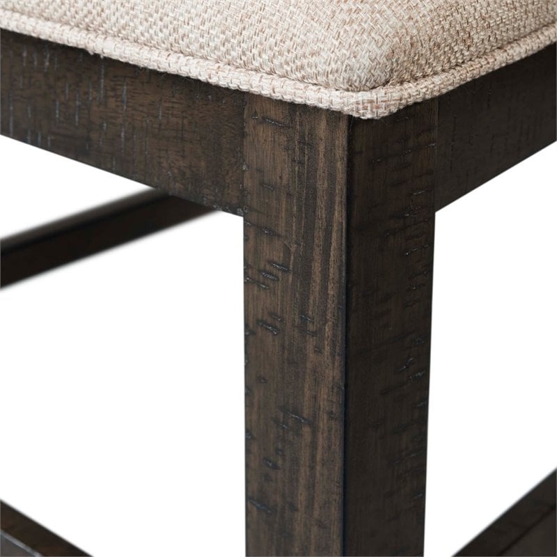 Bowery Hill 5 Piece Round Dining Set in Smokey Walnut