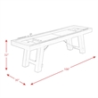 Bowery Hill Shuffleboard Table in Brown