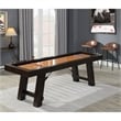 Bowery Hill Shuffleboard Table in Brown