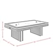 Bowery Hill Air Hockey Table in Black Laminate Veneer
