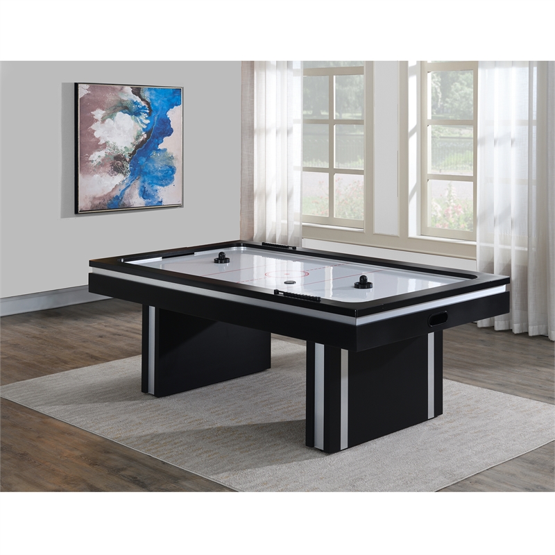 Bowery Hill Air Hockey Table in Black Laminate Veneer