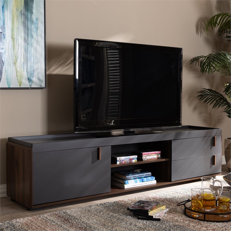Bowery Hill Modern Wood TV Stand for TVs up to 78