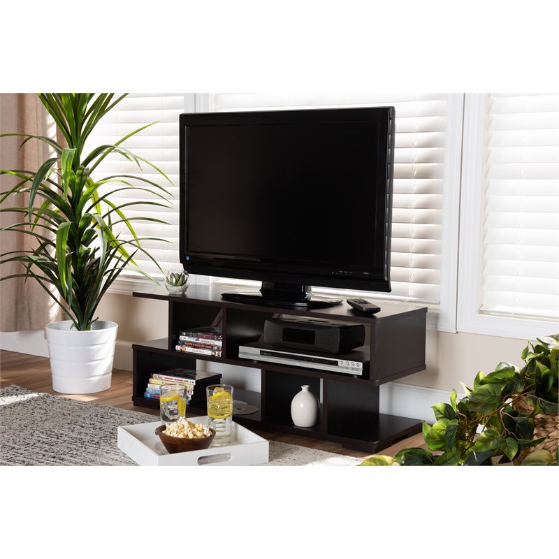 Bowery Hill Modern Engineered Wood TV Stand for TVs up to 35
