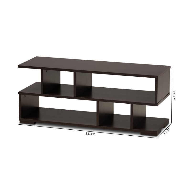 Bowery Hill Modern Engineered Wood TV Stand for TVs up to 35