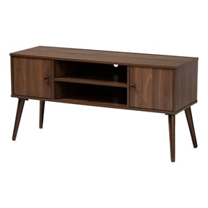 Bowery Hill Modern 2-Door Wood TV Stand for TVs up to 47&quot in Brown