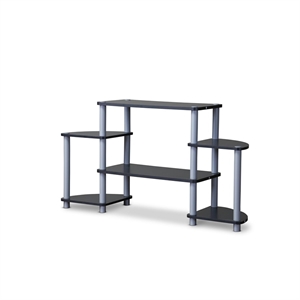 Bowery Hill 42&quot TV Stand in Black and Gray