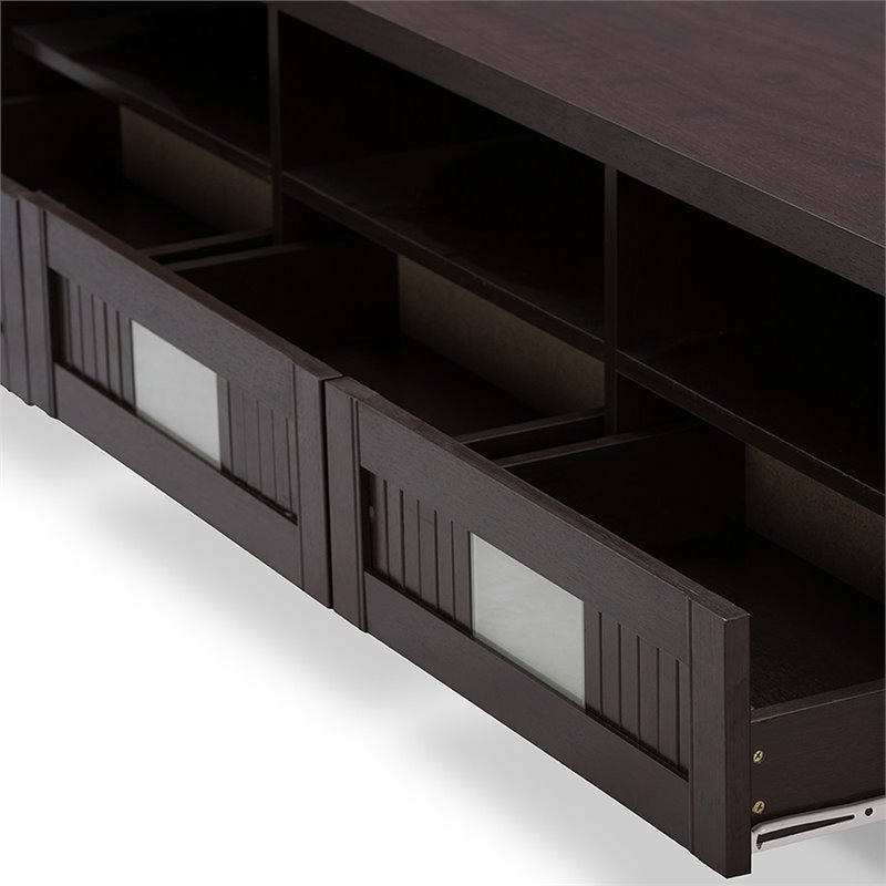 Bowery Hill Modern Wood TV Stand for TVs up to 62