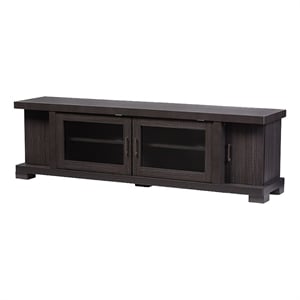 Bowery Hill Modern Wood TV Stand for TVs up to 70&quot in Espresso/Dark Brown