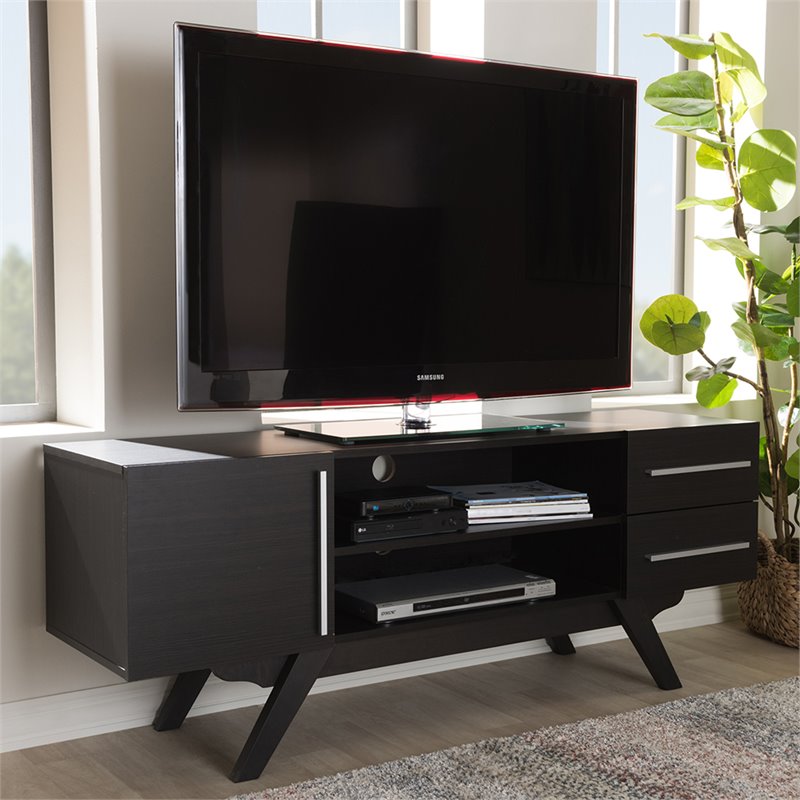 Bowery Hill Mid-Century Wood TV Stand for TVs up to 60
