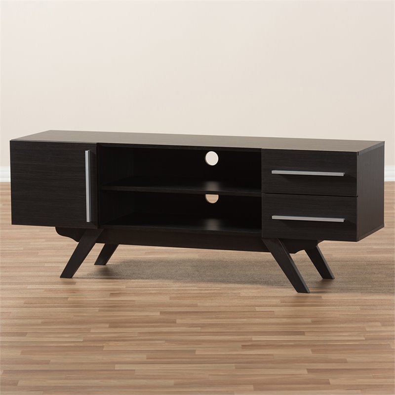 Bowery Hill Mid-Century Wood TV Stand for TVs up to 60