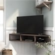 Bowery Hill Modern Wood Corner Floating TV Stand for TVs up to 42
