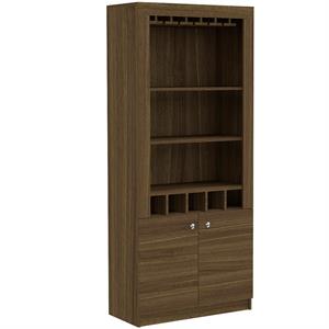 bowery hill bar cabinet in weathered oak