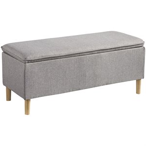 bowery hill pillow top bench in gray