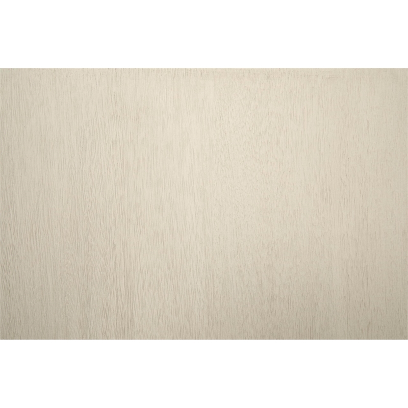 Bowery Hill Large Upholstered Dining Bench in White and Brown