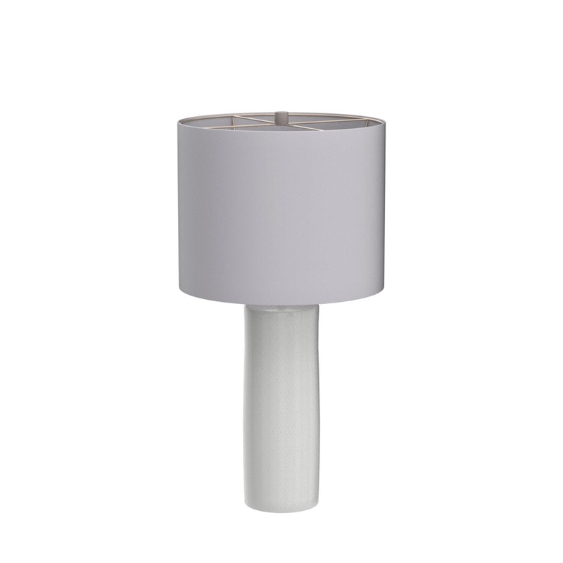 Bowery Hill Ceramic Table Lamp in White (Set of 2)