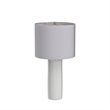 Bowery Hill Ceramic Table Lamp in White (Set of 2)