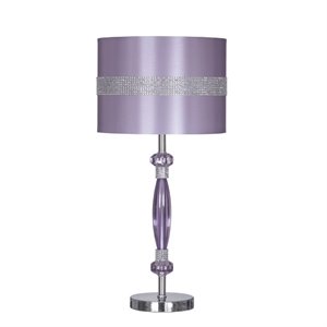 bowery hill metal table lamp in purple