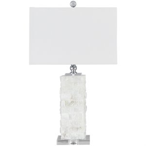bowery hill table lamp in white