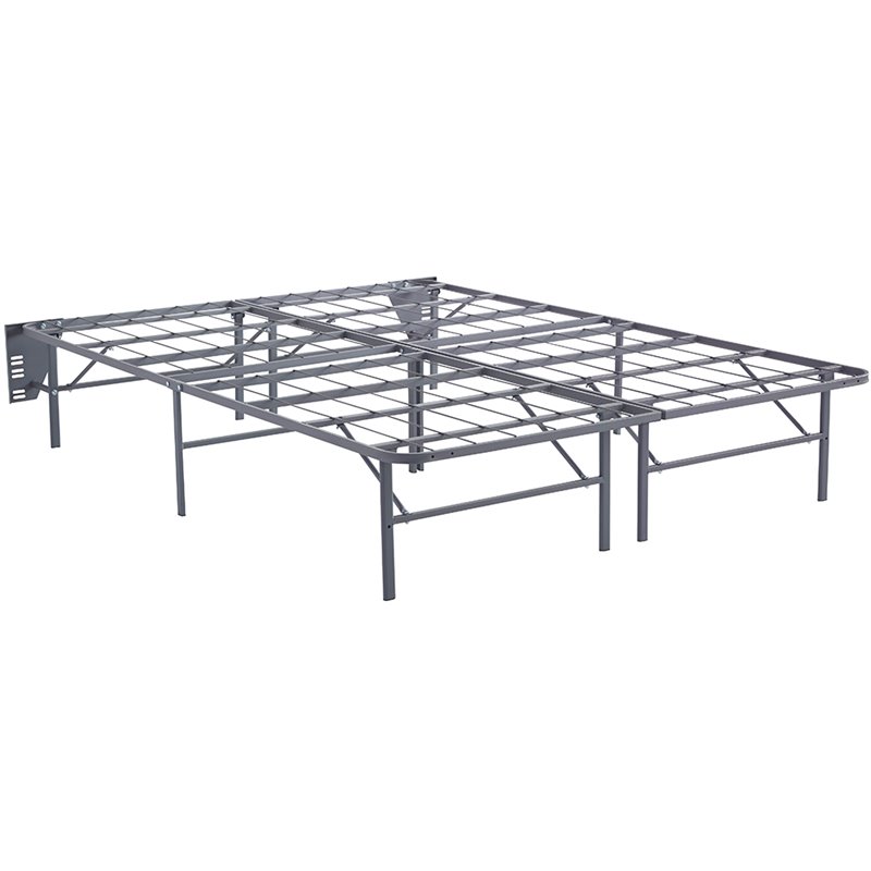 Bowery Hill Queen Bed Frame in Gray