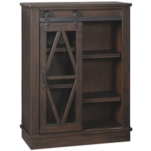 bowery hill accent cabinet in brown