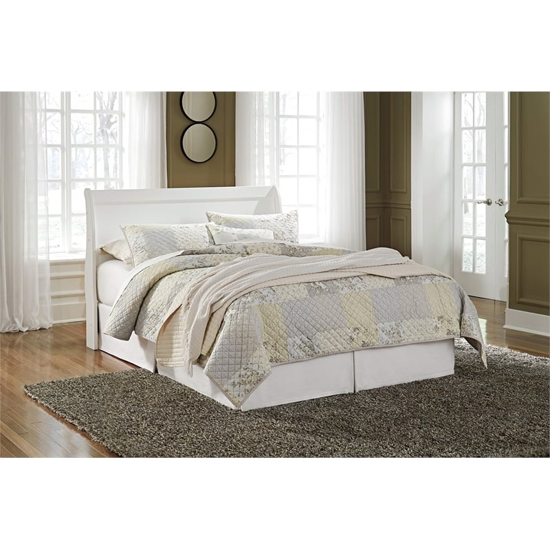 Bowery Hill Queen Sleigh Headboard in White