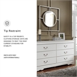 Bowery Hill 6 Drawer Double Dresser in White