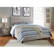 Bowery Hill Tufted King Panel Bed in Beige