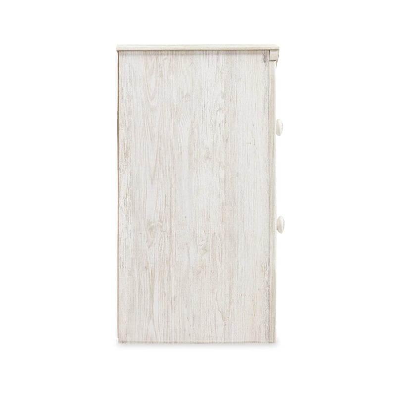 Bowery Hill 2 Drawer Nightstand in Whitewash