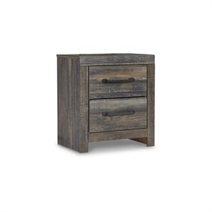 Bowery Hill 2 Drawer Nightstand in Burnt Orange
