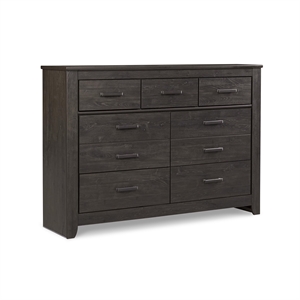Bowery Hill 7 Drawer Dresser in Charcoal