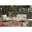 Bowery Hill Patio Loveseat in Beige