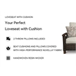 Bowery Hill Patio Loveseat in Medium Brown