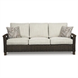 Bowery Hill Patio Sofa in Medium Brown