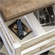 Bowery Hill Storage End Table with USB Ports in White