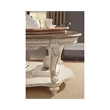 Bowery Hill Oval Coffee Table in Chipped White and Brown